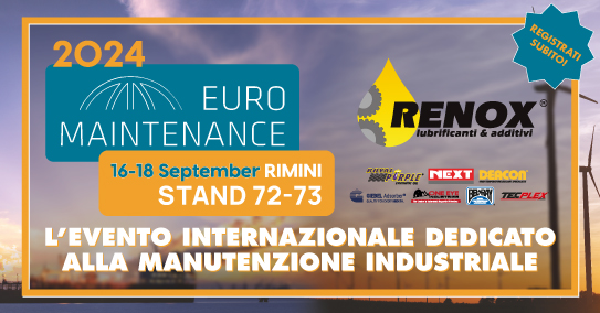 Renox è presente con i propri brands a EuroMaintenance24 - evento internazionale dedicato alla manutenzione industriale